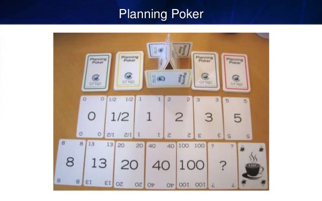 Agile estimating planning poker