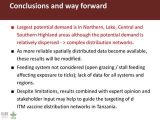 Potential areas to target ITM distribution: A GIS-based approach