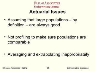 Estimating life expectancy 8 oct 12_v3_monarch | PPT