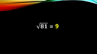 Estimating square root | PPTX