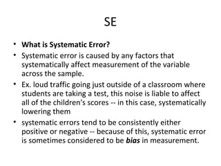 Estimating standard error of measurement | PPT