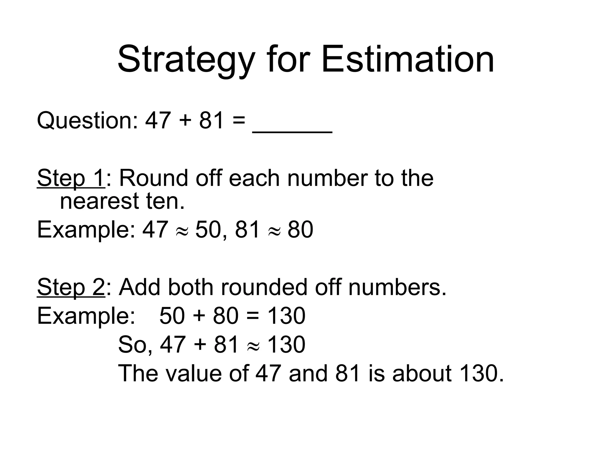 Estimation | PPT
