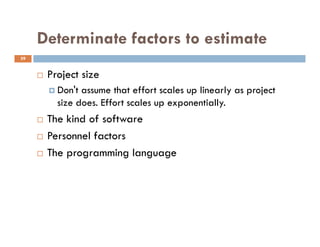 Software Estimation