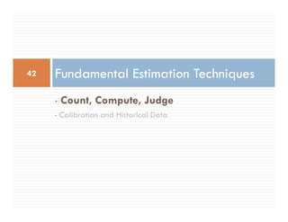 Software Estimation