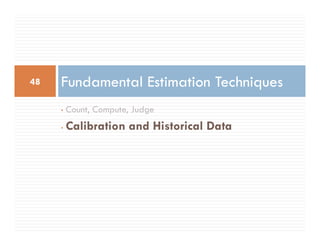 Software Estimation