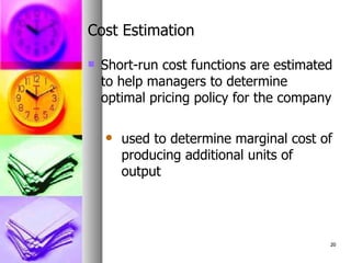 Estimation Of Production And Cost Function | PPT