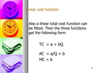 Estimation Of Production And Cost Function | PPT