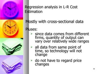 Estimation Of Production And Cost Function | PPT