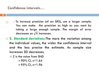 Confidence intervals…
28

 