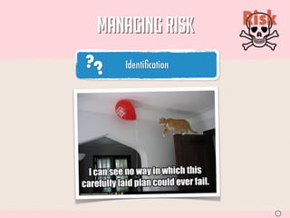 MANAGING RISK       Risk

?       Identiﬁcation
    ?                              05




                               S
 