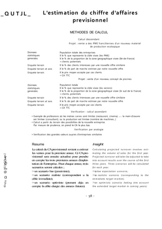 Estimation ca