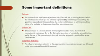 Estimation and Costing | PPTX