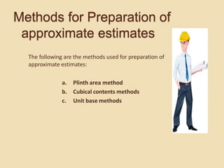 Estimation and Costing 