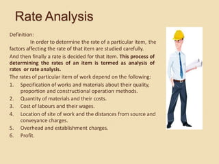 Estimation and Costing 