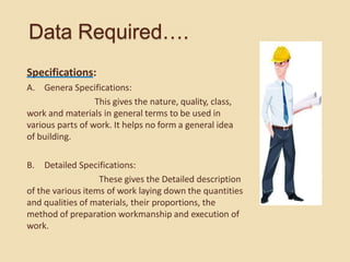 Estimation and Costing 