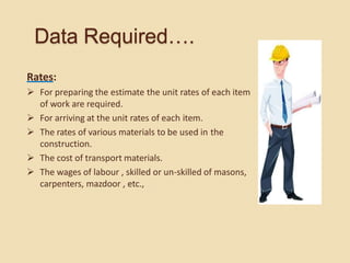 Estimation and Costing 