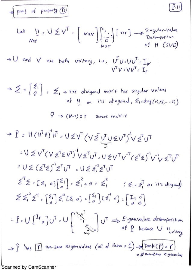 Estimation Theory Class (Handout 9)