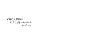 Estimation of alkaline phosphatase.pptxx | PPTX