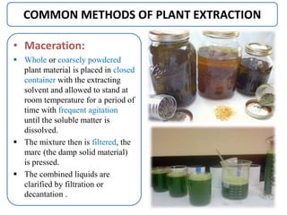 Estimation of bioactive & secondary metabolites from plants extract ...