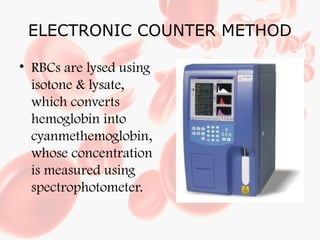 PRESENTATION ON ESTIMATION OF HAEMOGLOBIN | PPTX