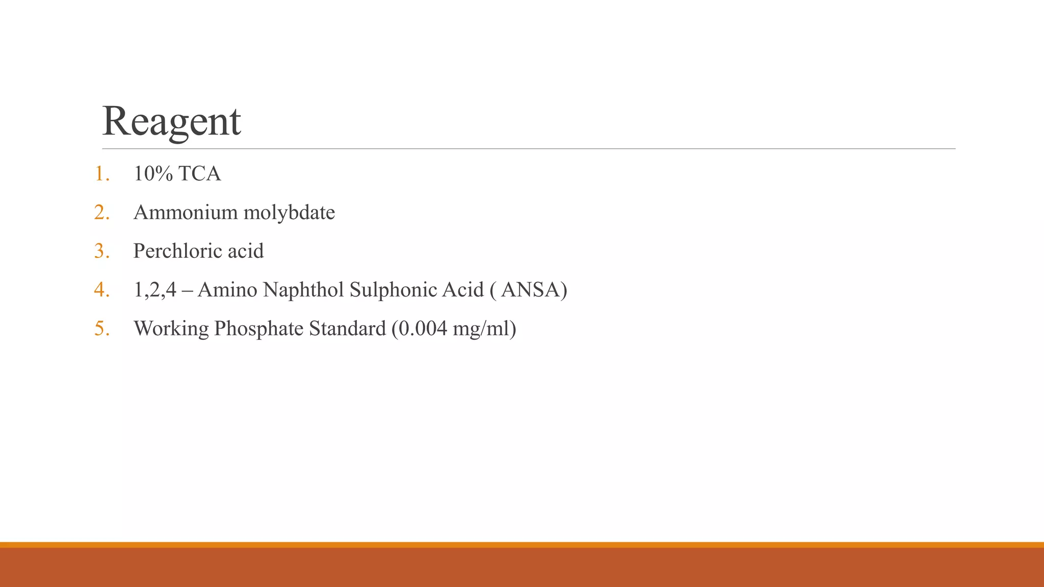 Estimation of inorganic phosphorus by fiske subbarow method | PPTX