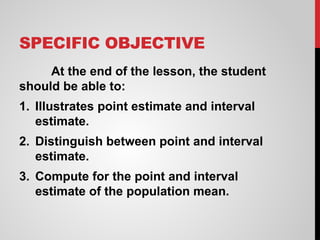 Estimation of parameters.pptx........... | PPTX