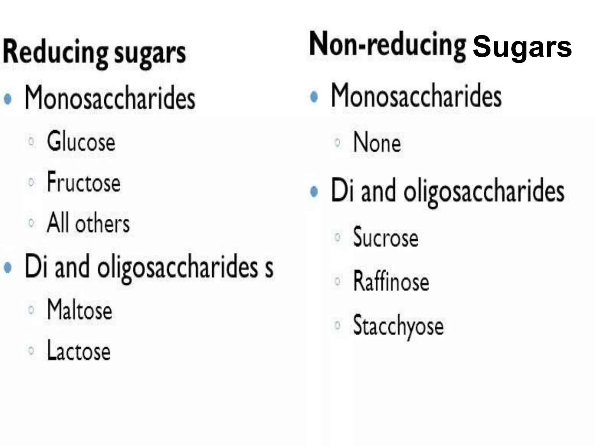 Sugars
 