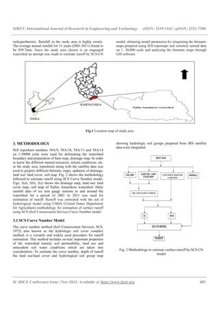 Estimation of surface runoff in nallur amanikere | PDF