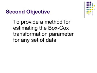 Box Cox R Method Estimation Of The Box Cox Transformation Parameter And Application To ...