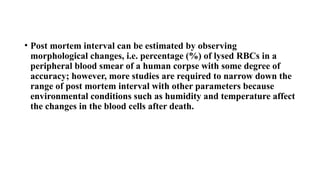 ESTIMATION OF TIME SINCE DEATH – RECENT ADVANCES.pptx