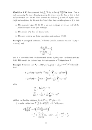 : That is, b is the UMVUE in the class of linear estimators, 
eb 
= Ay: 
Proof. Write 
b = (X0X)1X0y =(X0X)1X0 (X 