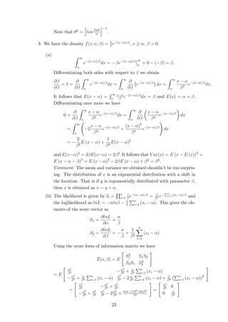 and unbiasedness implies that CX = 0: The variance is then 
V ar 
 
eb 
 
= E 
 
eb 
  