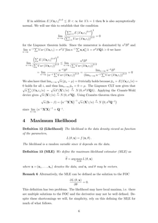 k + i 
or in matrix notation 
y = X 