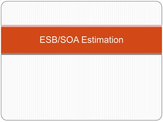 ESB/SOA Estimation