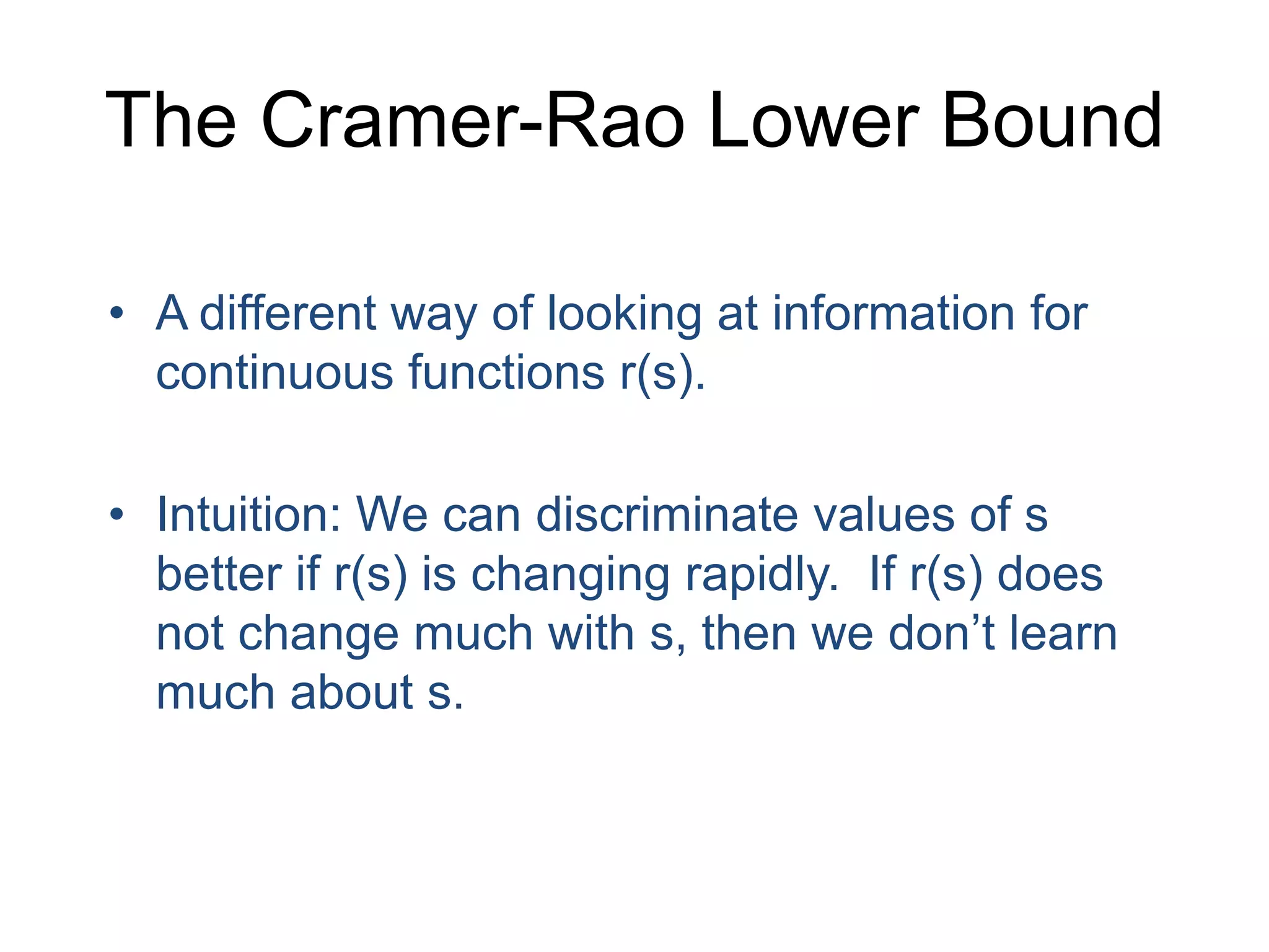 Inverse of the Fisher Matrix: 
