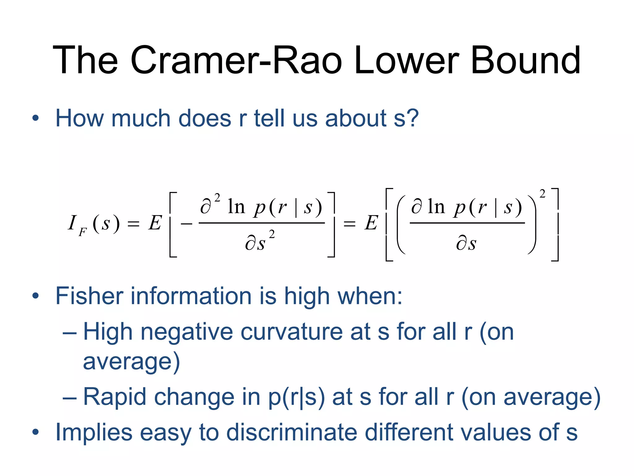 lowest possible variance 