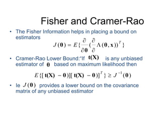 Fisher Rao Method Paper Estimation Theory | PPTX