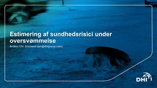 Estimering af sundhedsrisici under
oversvømmelse
Anders Chr. Erichsen (aer@dhigroup.com)
 