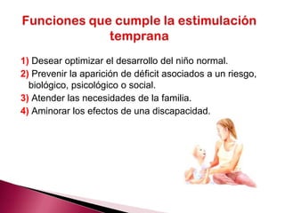 Lenguaje: Está referida a las habilidades que le permitirán al niño comunicarse con su entorno y abarca tres aspectos que son: la capacidad comprensiva, expresiva y gestual.Socio-emocional: Esta área incluye las experiencias afectivas y la socialización del niño, que le permitirá querido y seguro, capaz de relacionarse con otros. Características del desarrollo