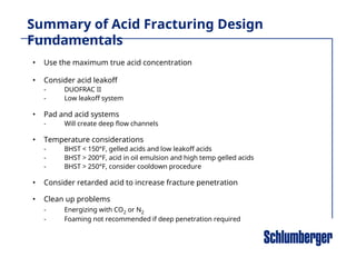 Comprehensive Principles and Design of Acid Fracturing in Carbonate ...