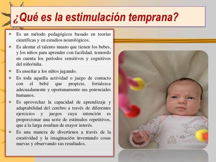 Estimulaciòn temprana