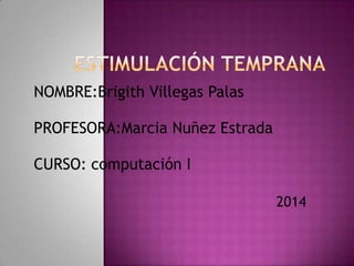 NOMBRE:Brigith Villegas Palas
PROFESORA:Marcia Nuñez Estrada

CURSO: computación I
2014

 