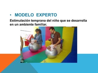 • MODELO EXPERTO
Estimulación temprana del niño que se desarrolla
en un ambiente familiar.
 
