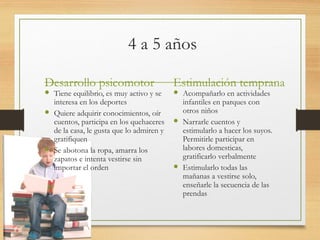 estimulacion.ppt para niños de 0 a 6 años | PPT