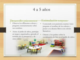 estimulacion.ppt para niños de 0 a 6 años | PPT