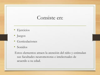estimulacion.ppt para niños de 0 a 6 años | PPT