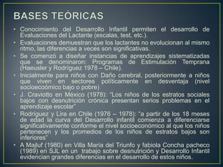 Niño completamente dependiente del adulto.