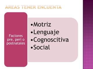 AREAS TENER ENCUENTA