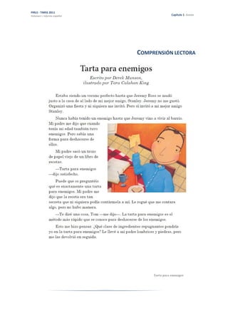 PIRLS ‐ TIMSS 2011 
Volumen I: Informe español Capítulo 1. Anexo 
ϱ 
COMPRENSIÓN LECTORA 
 