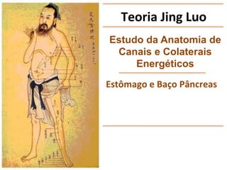  
Teoria	
  Jing	
  Luo	
  
	
  
	
  
Estômago	
  e	
  Baço	
  Pâncreas	
  
Estudo da Anatomia de
Canais e Colaterais
Energéticos	
  
 